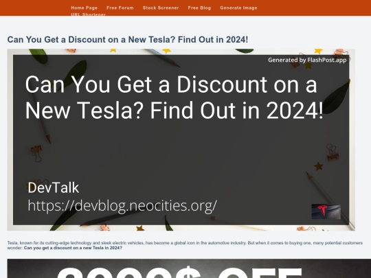 can-you-get-a-discount-on-a-new-tesla-in-2024 screenshot
