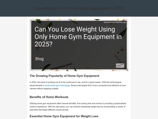 can-you-lose-weight-using-only-home-gym-equipment-in-2025 screenshot