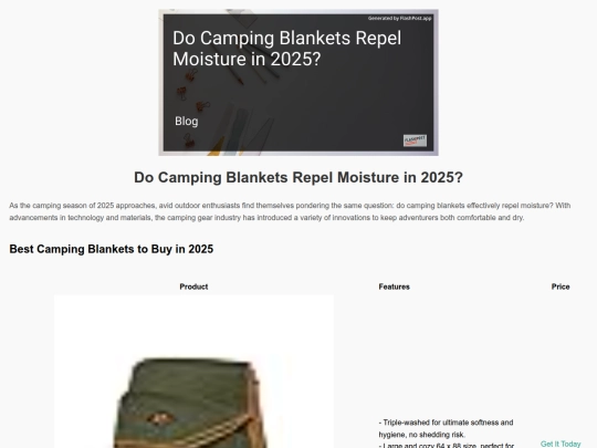 do-camping-blankets-repel-moisture-in-2025 screenshot