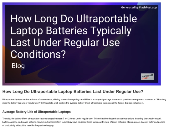 how-long-do-ultraportable-laptop-batteries-typically-last-under-regular-use-conditions screenshot