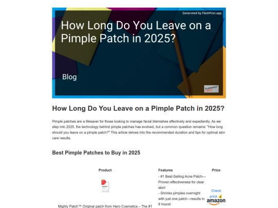 how-long-do-you-leave-on-a-pimple-patch-in-2025 screenshot