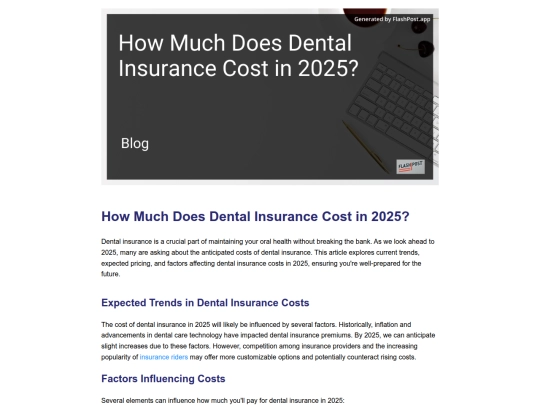 how-much-does-dental-insurance-cost-in-2025 screenshot
