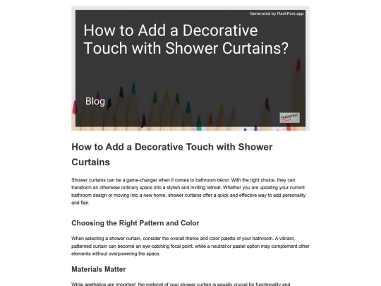 how-to-add-a-decorative-touch-with-shower-curtains screenshot