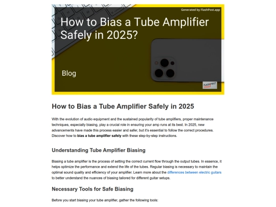 how-to-bias-a-tube-amplifier-safely-in-2025 screenshot