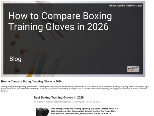 how-to-compare-boxing-training-gloves-in-2026 screenshot