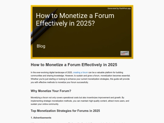 how-to-monetize-a-forum-effectively-in-2025 screenshot
