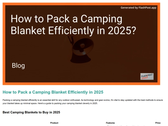 how-to-pack-a-camping-blanket-efficiently-in-2025 screenshot