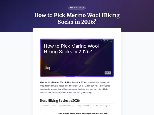 how-to-pick-merino-wool-hiking-socks-in-2026 screenshot
