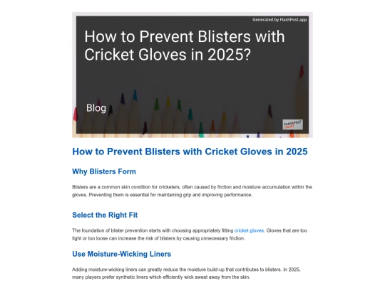 how-to-prevent-blisters-with-cricket-gloves-in-2025 screenshot