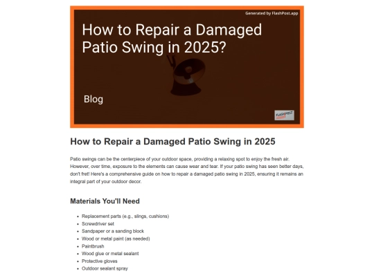 how-to-repair-a-damaged-patio-swing-in-2025 screenshot