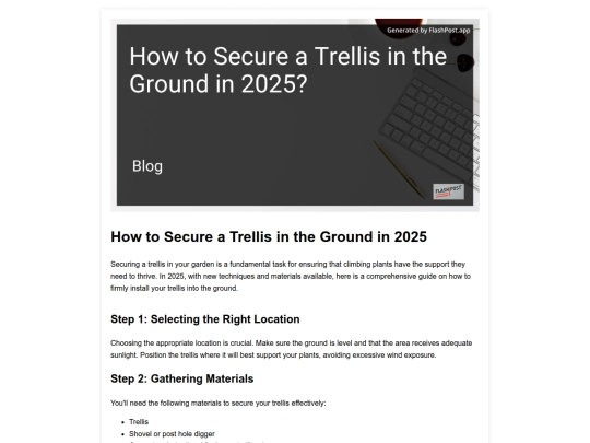 how-to-secure-a-trellis-in-the-ground-in-2025 screenshot