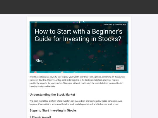 how-to-start-with-a-beginner-s-guide-for-investing-in-stocks screenshot