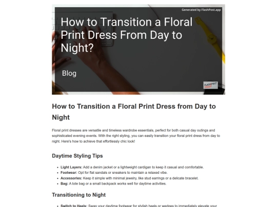 how-to-transition-a-floral-print-dress-from-day-to-night screenshot