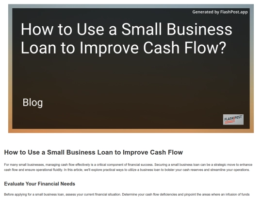 how-to-use-a-small-business-loan-to-improve-cash-flow screenshot
