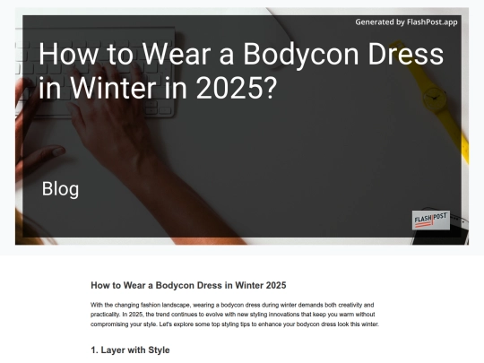 how-to-wear-a-bodycon-dress-in-winter-in-2025 screenshot