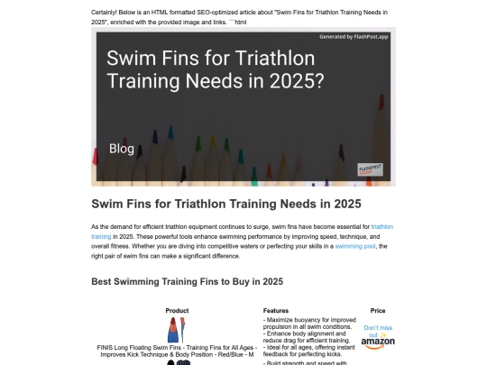 swim-fins-for-triathlon-training-needs-in-2025 screenshot