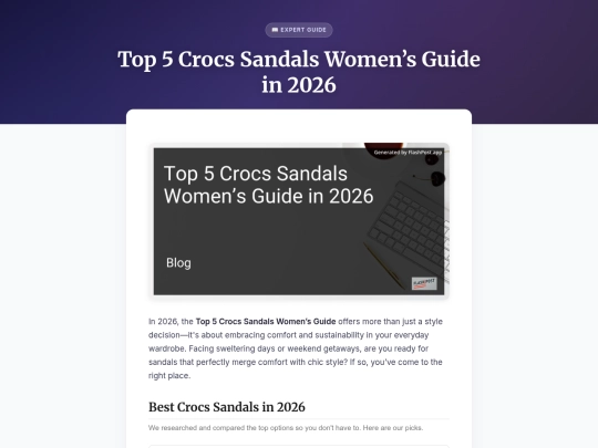 top-5-crocs-sandals-women-s-guide-in-2026 screenshot