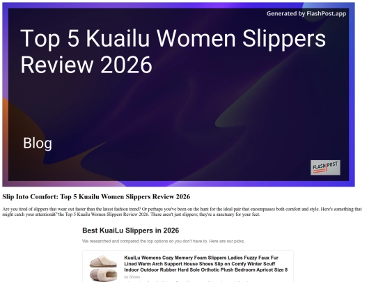 top-5-kuailu-women-slippers-review-2026 screenshot