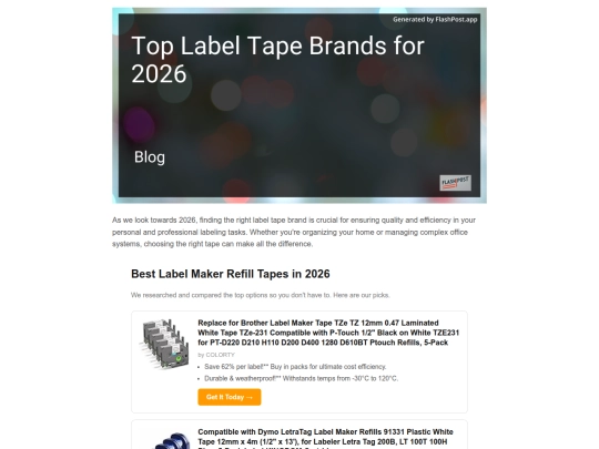 top-label-tape-brands-for-2026 screenshot