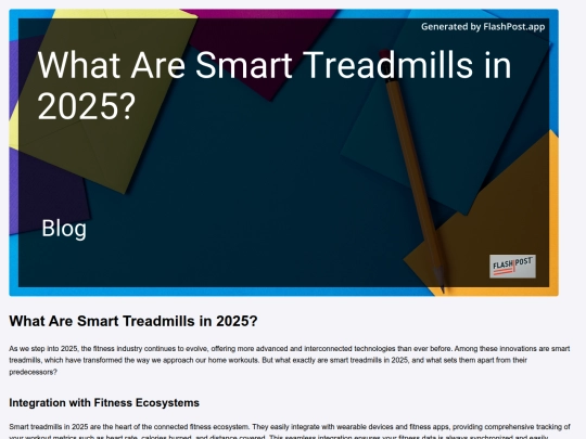 what-are-smart-treadmills-in-2025 screenshot