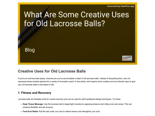 what-are-some-creative-uses-for-old-lacrosse-balls screenshot