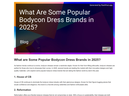 what-are-some-popular-bodycon-dress-brands-in-2025 screenshot