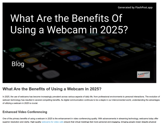 what-are-the-benefits-of-using-a-webcam-in-2025 screenshot