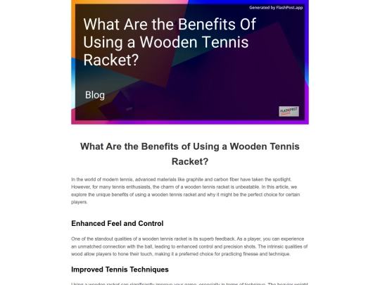 what-are-the-benefits-of-using-a-wooden-tennis-racket screenshot