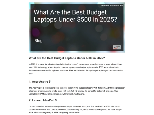 what-are-the-best-budget-laptops-under-500-in-2025 screenshot