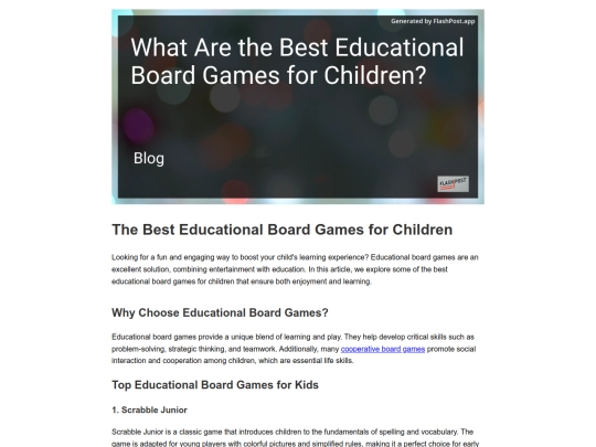 what-are-the-best-educational-board-games-for-children screenshot