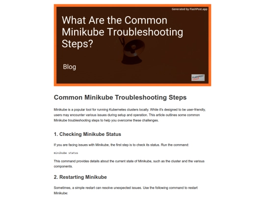 what-are-the-common-minikube-troubleshooting-steps screenshot