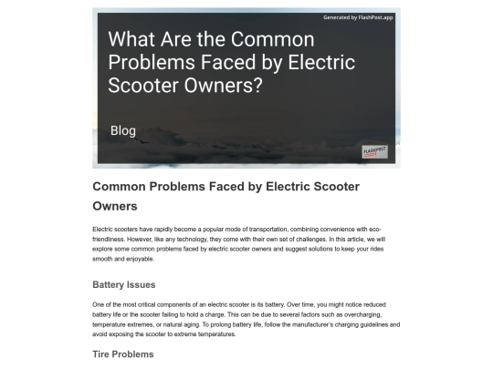 what-are-the-common-problems-faced-by-electric-scooter-owners screenshot
