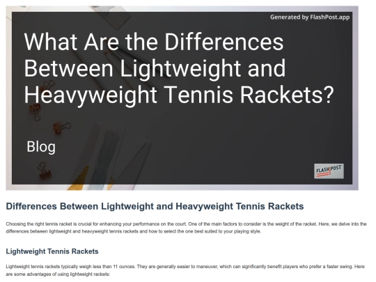 what-are-the-differences-between-lightweight-and-heavyweight-tennis-rackets screenshot