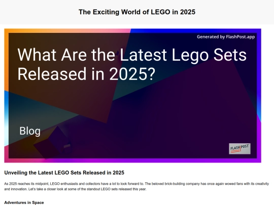 what-are-the-latest-lego-sets-released-in-2025 screenshot