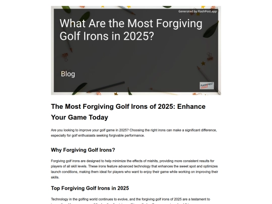 what-are-the-most-forgiving-golf-irons-in-2025 screenshot