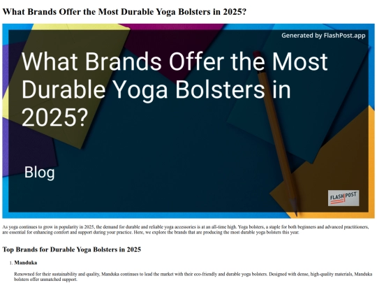 what-brands-offer-the-most-durable-yoga-bolsters-in-2025 screenshot
