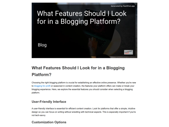 what-features-should-i-look-for-in-a-blogging-platform screenshot