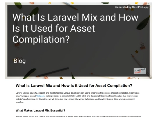 what-is-laravel-mix-and-how-is-it-used-for-asset-compilation screenshot