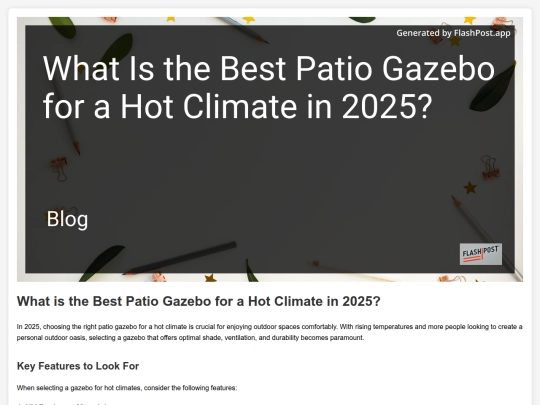 what-is-the-best-patio-gazebo-for-a-hot-climate-in-2025 screenshot