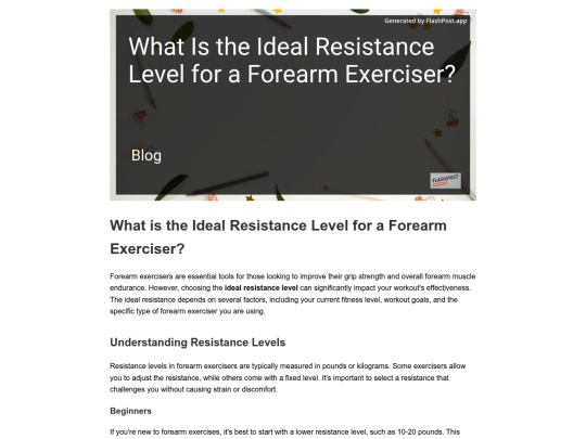 what-is-the-ideal-resistance-level-for-a-forearm-exerciser screenshot