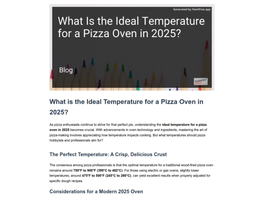 what-is-the-ideal-temperature-for-a-pizza-oven-in-2025 screenshot