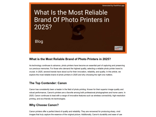 what-is-the-most-reliable-brand-of-photo-printers-in-2025 screenshot