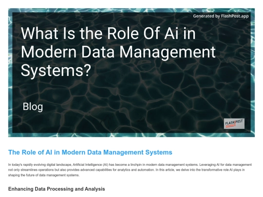 what-is-the-role-of-ai-in-modern-data-management-systems screenshot