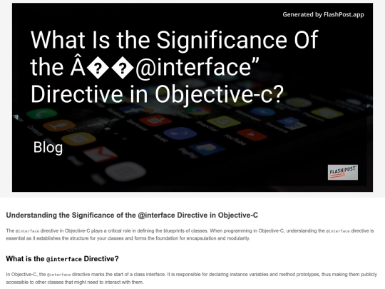what-is-the-significance-of-the-interface-directive-in-objective-c screenshot