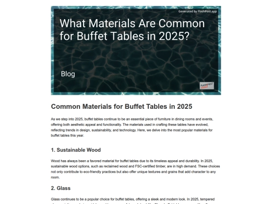 what-materials-are-common-for-buffet-tables-in-2025 screenshot