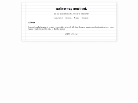 carlitoswaynotebookhome screenshot