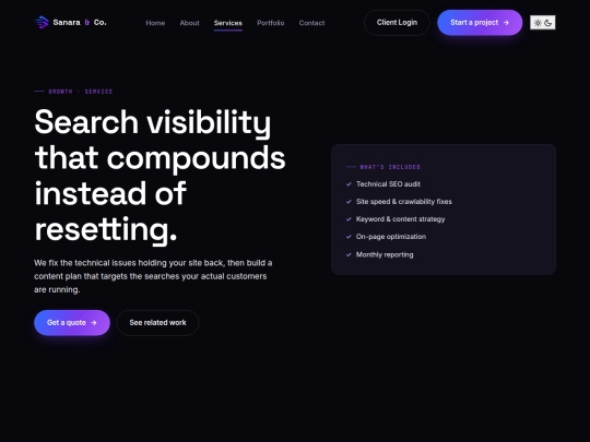 services/seo screenshot