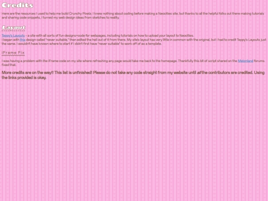creditz screenshot