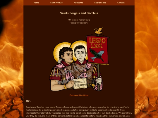 saints/sergiusbacchus screenshot