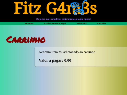 carrinho screenshot
